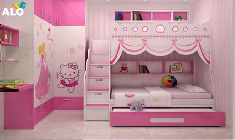 Trang trí phòng ngủ ấn tượng cho bé gái từ 8-12 tuổi